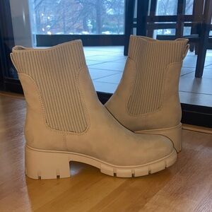 Women's Nude Chelsea Style Boots
